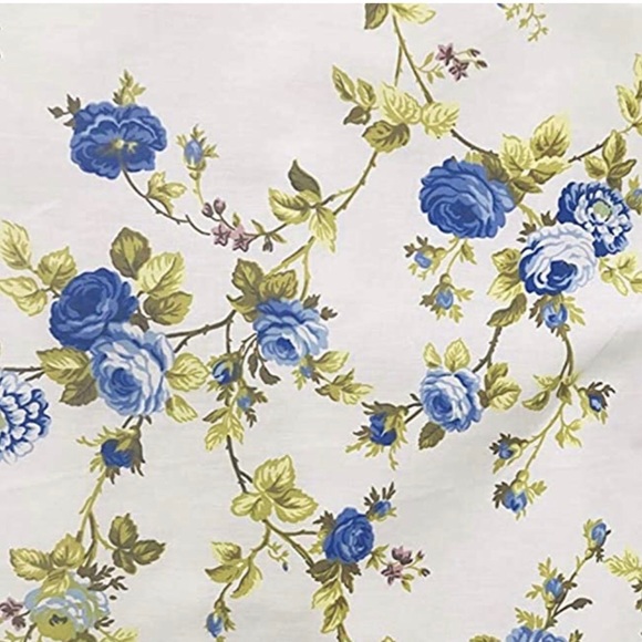 Floral Rose Poly Cotton Fabric, 5 Yds, All Colors - Picture 4 of 6